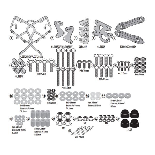 Pannier holder side-cases Givi Monokey Cam-Side Suzuki GSXS1000GX 2024-2025