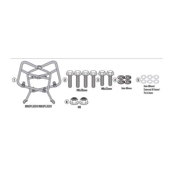 Pannier holder side-cases Givi Monokey Royal Enfield Bear 650 2025