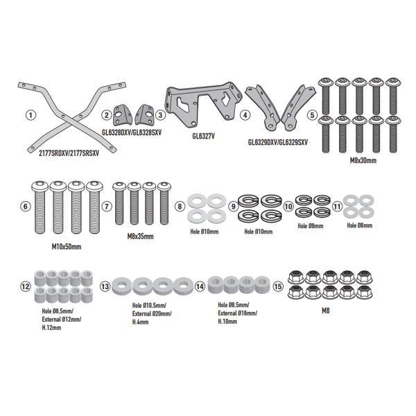 Attacco posteriore bauletto Givi Monokey Monolock Yamaha Tracer 7 2025