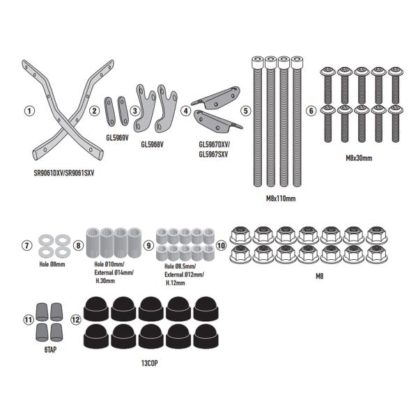 Attacco posteriore bauletto Givi Monolock Royal Enfield Guerrilla 450 2024-2025