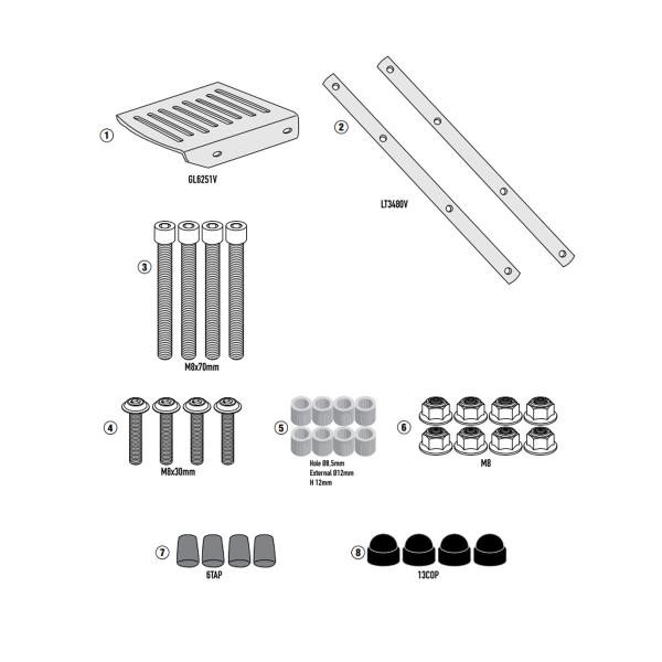 Attacco posteriore bauletto Givi Monokey Monolock Royal Enfield Classic 650 2025