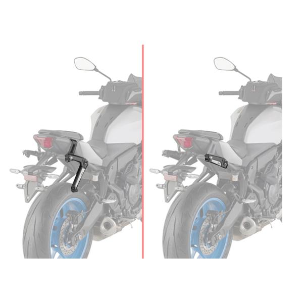 Retractable soft side bag Stealth holder Givi Yamaha MT07 2025-2026