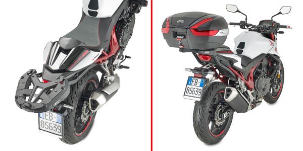 Rear rack Givi top cases Monokey Monolock Honda CB750 Hornet E-Clutch 2026