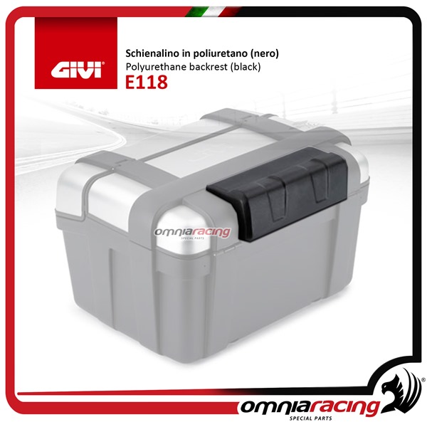 Givi Backrest in black polyurethane for top box series Monokey TRK46N/TRK46B/TRK33N/TRK33B