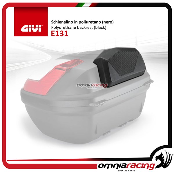 Givi Backrest in black polyurethane for top box series Monolock B37N/B37NT