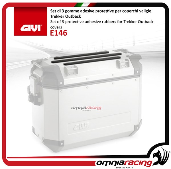 Givi Set of protective adhesive gums for Monokey OBKN37AL/OBKN37AR/OBKN37BL/OBKN37BR