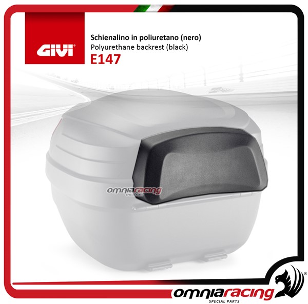 Givi Backrest in black polyurethane for top box series Monolock B27NMAL