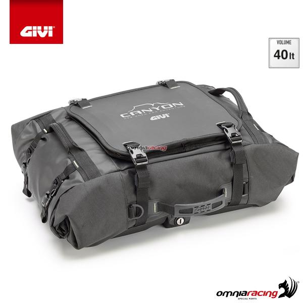 GIVI Canyon borsa cargo impermeabile 40 litri con piastra Monokey
