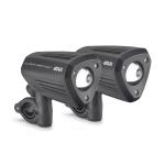 Givi S312 coppia faretti a led supplementari proiettori antinebbia universali in alluminio nero