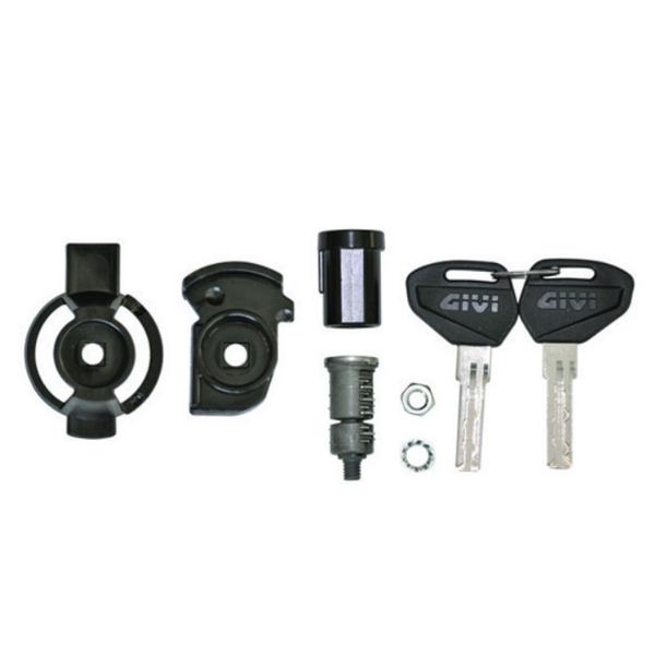 Givi Security lock key with bushing and lockable plates for Monolock B34N/B34NT/E340N/E340NT
