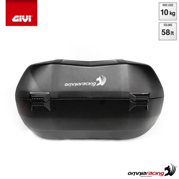Givi V58NT Monokey Maxia 5 top case 58 litres in black ABS with aluminum  cover