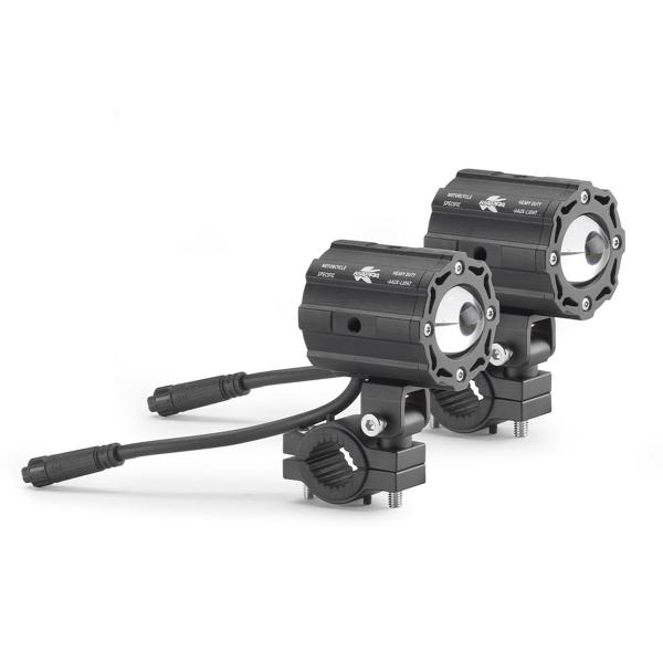 Kappa KS311 Pair of Universal Black Aluminum Additional LED Spotlights Fog Lamps