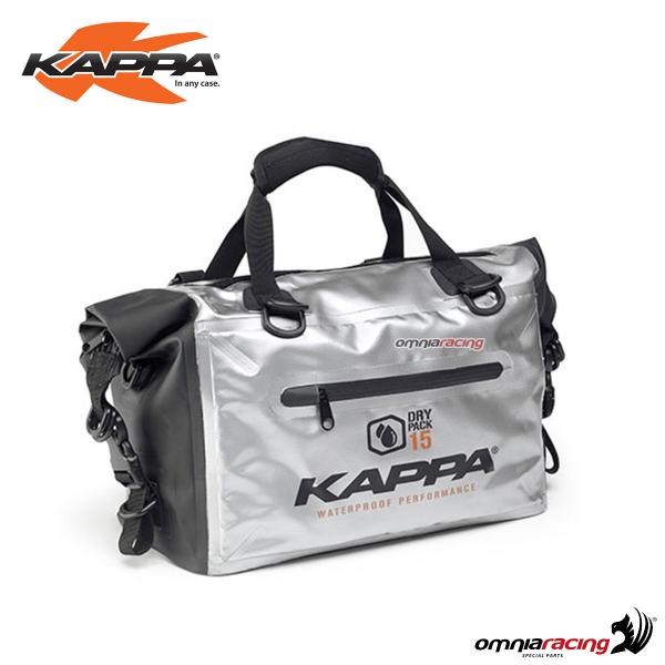 Borsa cargo impermeabile Kappa 15lt, colore silver e nero