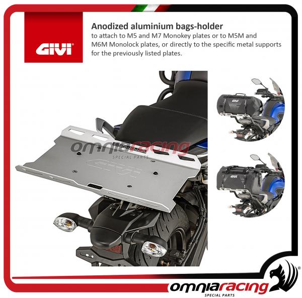 Givi Aluminium bags holder to attach Monokey / Monolock plates or to specific supports plates