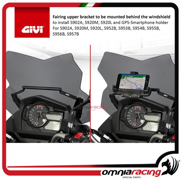 Fairing upper bracket to be mounted S902A, GPS-phone holder for Suzuki DL 650 V-Strom 2017>