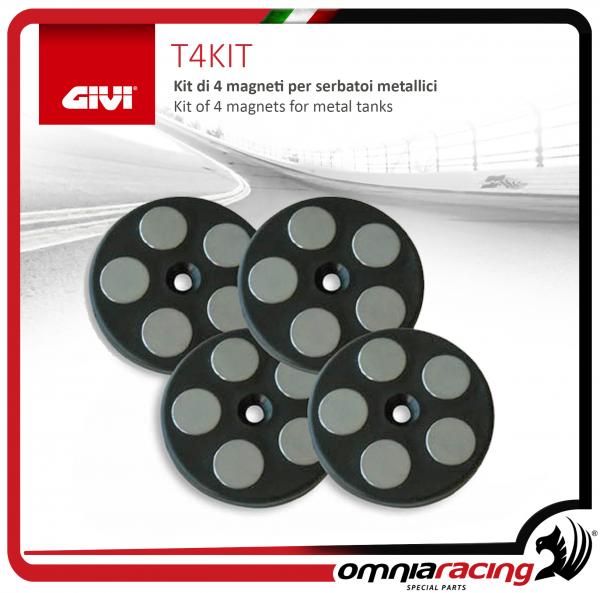 GIVI - Magnets kit - including 4 magnets to allow the mounting on metal tanks