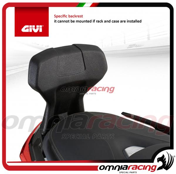 GIVI - Schienalino passeggero specifico per Yamaha X-MAX 400 13> 16