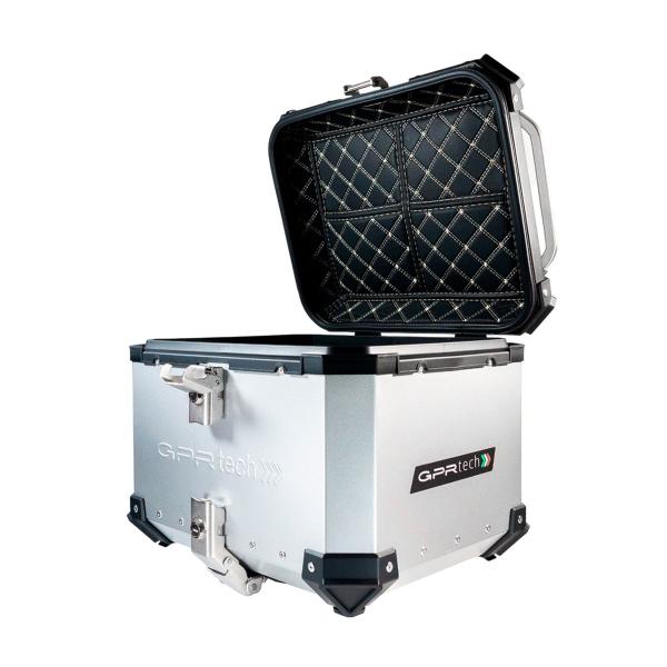 Bauletto GPR ALPI-TECH 26L alluminio argento con piastra per BMW G310GS 2017-2021