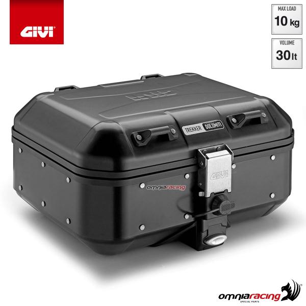 GIVI DLM30B valigia/bauletto Monokey DLM30 Trekker dolomiti centrale e laterale in alluminio nero