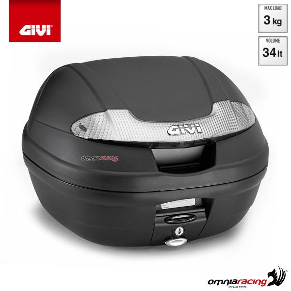 GIVI E340N central top-case Monolock E340 vision tech in black ABS