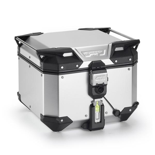 Givi bauletto Trekker outback EVO 42L Smart Monokey centrale in alluminio anodizzato