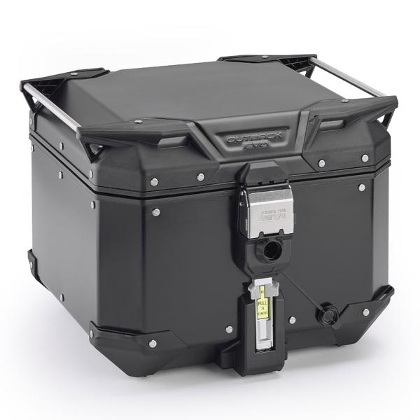 Givi Trekker outback EVO 42L Smart central Monokey black aluminum top case