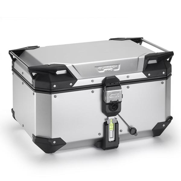 Givi Trekker outback EVO 58L Smart central Monokey anodized aluminum top case