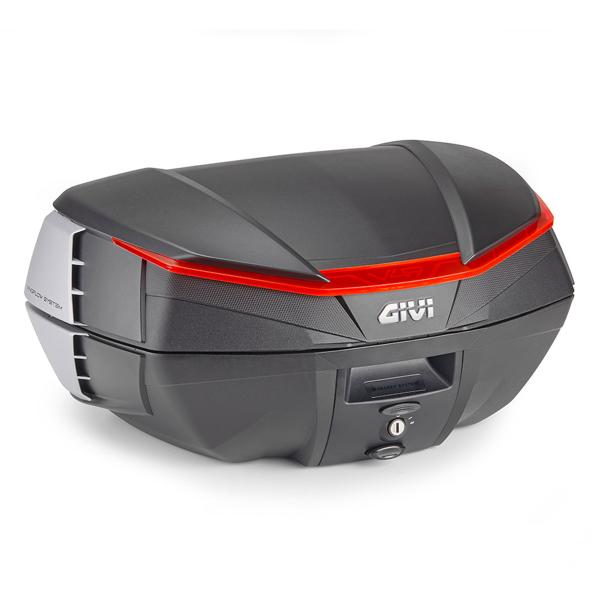 Bauletto Givi V49N AIR Monokey 49 litri centrale in ABS nero catadiottro rosso