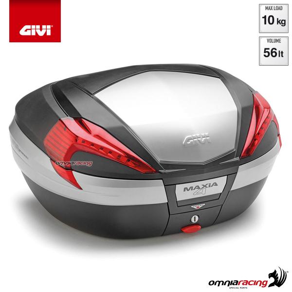 GIVI V56N central top-case Monokey V56N Maxia 4 in black ABS + black cover