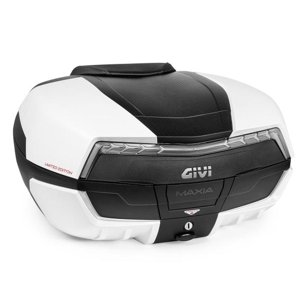Givi V58 Monokey Maxia5 58 liter Abs top case with white cover Limited Edition