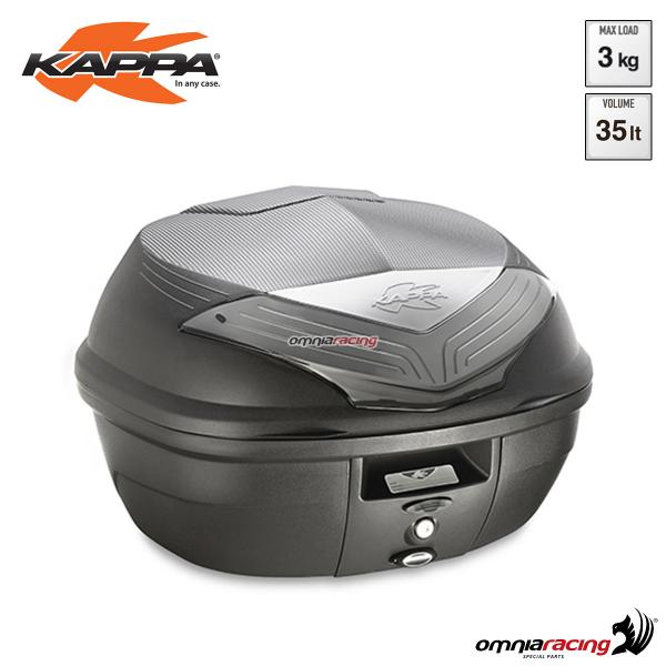 Rear top case Kappa K355NT Tech Monolock volume 35 liter ABS with silver reflector