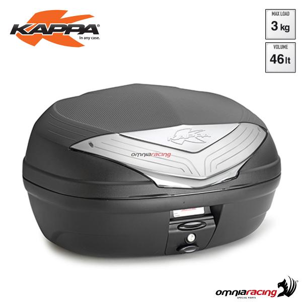 Bauletto posteriore Kappa K466NT Tech Urban Monolock volume 46 litri ABS con catadiottro silver