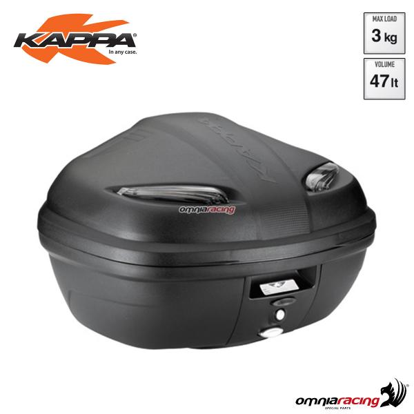 Bauletto posteriore Kappa K47NT Tech Manta Monolock volume 47 litri ABS con catadiottro silver