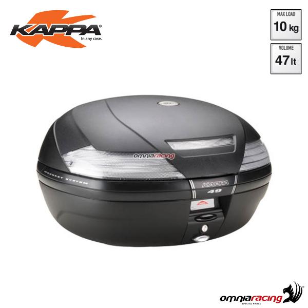 Kappa top case K49NT Tech Monokey volume 49 liter ABS with silver reflector