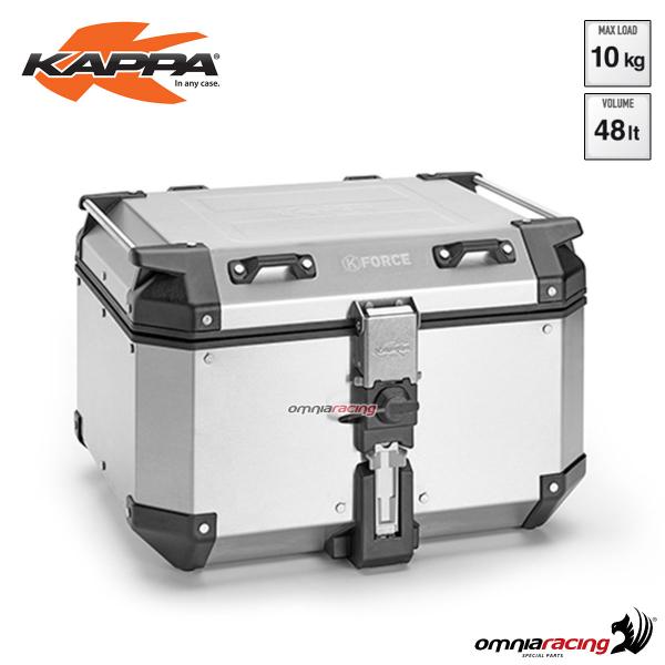 Bauletto posteriore Kappa KFR480A K-Force Monokey volume 48 litri alluminio naturale