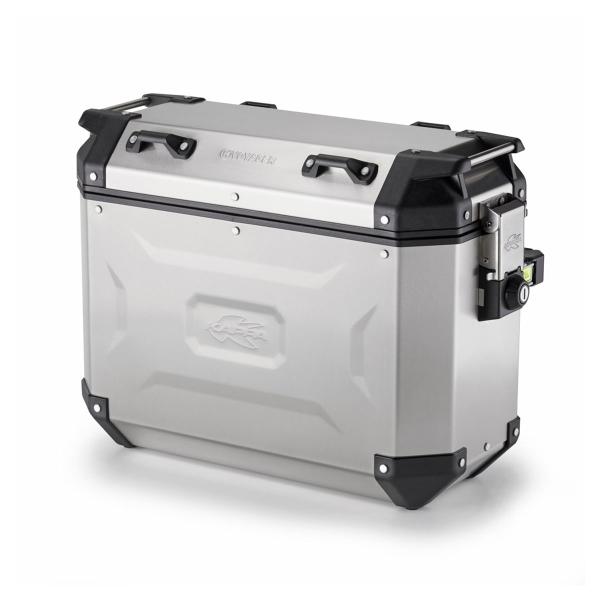 Valigia laterale destra Kappa KVG37A K-Voyager Monokey volume 37 litri alluminio naturale