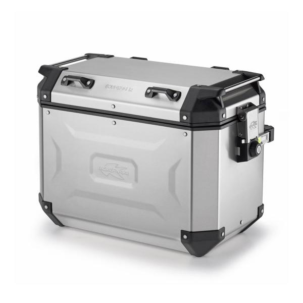 Valigia laterale sinistra Kappa KVG48A K-Voyager Monokey volume 48 litri alluminio naturale