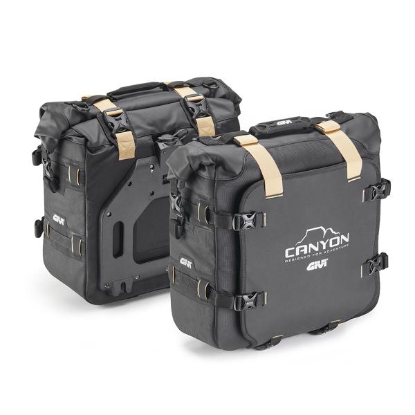 Pair of GIVI Canyon Monokey  waterproof side bags 25 + 25 liters