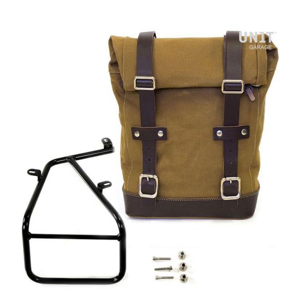 Borsa laterale Unit Garage Beige/Marrone canvas 10l-14l BMW RnineT Racer