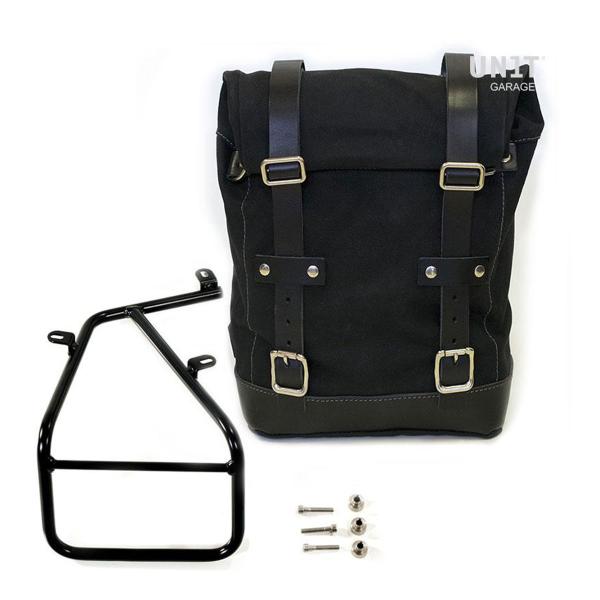 Unit Garege Black/Black Side bag 10l-14l canvas BMW RnineT Scrambler