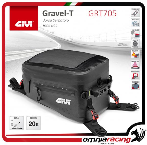 Givi ST605 Tanklock Lockable 5L Motorcycle Tank Bag with Waterproof phone holder Motorcycle Tank