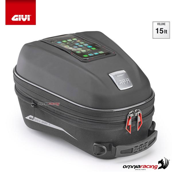 Givi Tanklock Tank Bag Sport Line-T 15 liter expandable universal thermoformed pouch