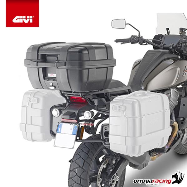 Attacco posteriore con bauletto Givi Monokey TRK52B per Harley Davidson Pan America 1250 2021>