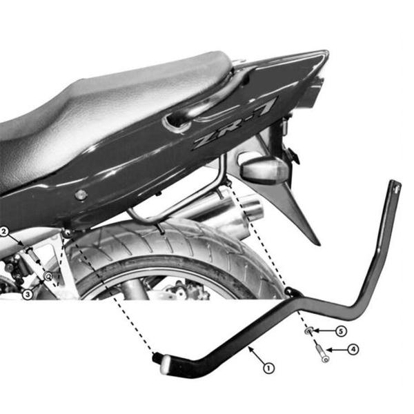 Attacco posteriore bauletto Givi Monokey Monolock Kawasaki ZR7/ZR7S 750 1999-2004