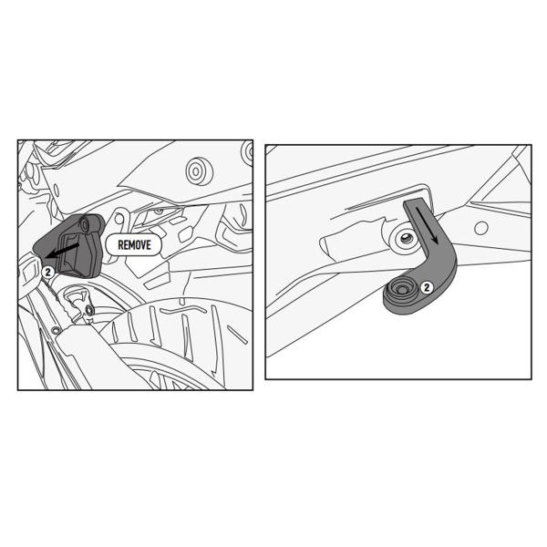 Givi kit specifico montaggio il portavaligie laterale PL7705CAM KTM 1290 Super Adventure R/S 2017>