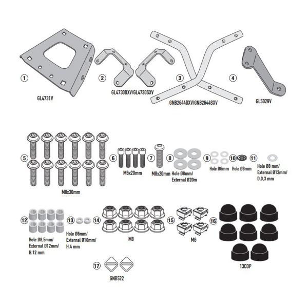 Attacco posteriore bauletto Givi Monolock NIU MQI GT 2021-2023