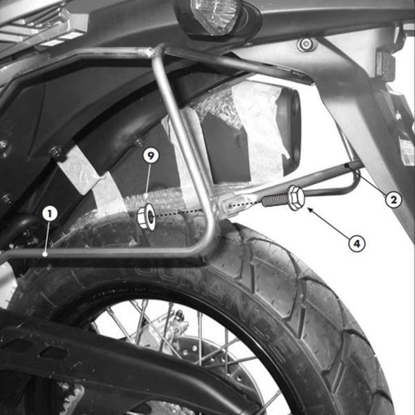 Soft side bag holder Givi Honda XL700V Transalp 2008-2013