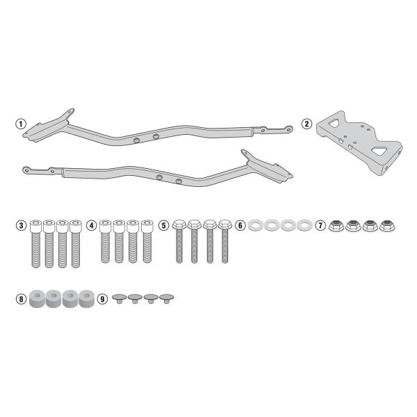 Attacco posteriore bauletto Givi Monokey Monolock Honda CB500F 2016-2018