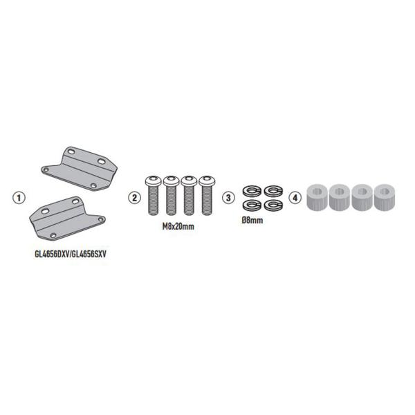 Givi kit for mounting frames support for saddlebags for Honda CB650R 2021>