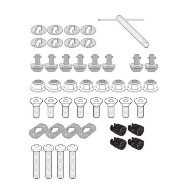 Givi Kit 14RKIT RAPID RELEASE to transform the side case holder into a quick release frame